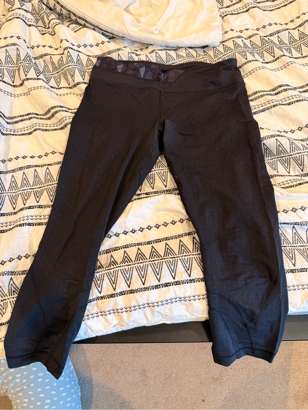 lululemon athletica Black Capri Leggings